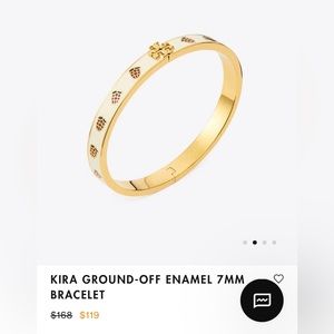 KIRA GROUND-OFF ENAMEL 7MM BRACELET